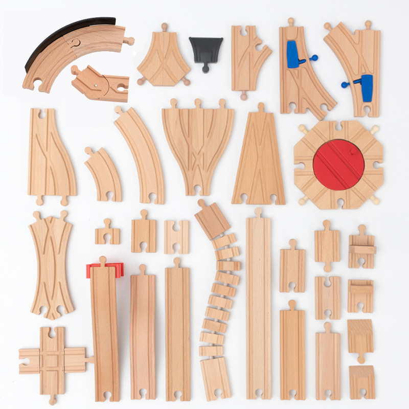 Hot Wheels Car Track Sets - Aksesori Jalur Kayu Baru Bagian Jalur