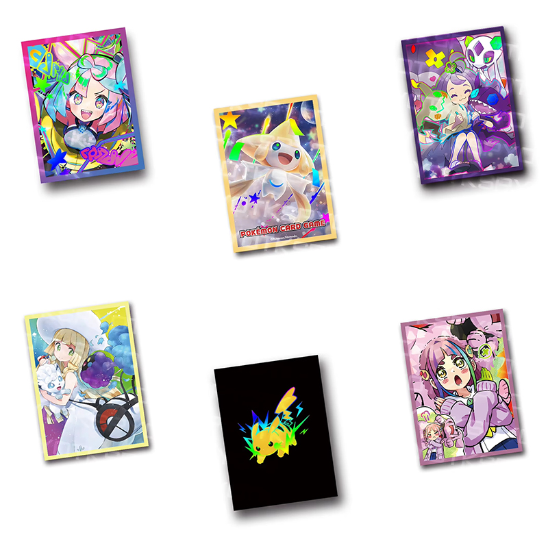 Card Penny Sleeve - 60 Buah/Set 67X92Mm Permainan Pokemon Anime