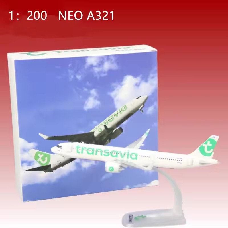 Model Airplane Plastic - Model Pesawat Skala 1:200 Marabu/Play/Vueling/A320neo Austrian/Transavia